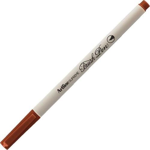 Supreme İnce Fırça Uçlu Markör Kalem Kahverengi Lv-A-Epfs-F Brown LV-A-EPFS-F (12 Li Paket)