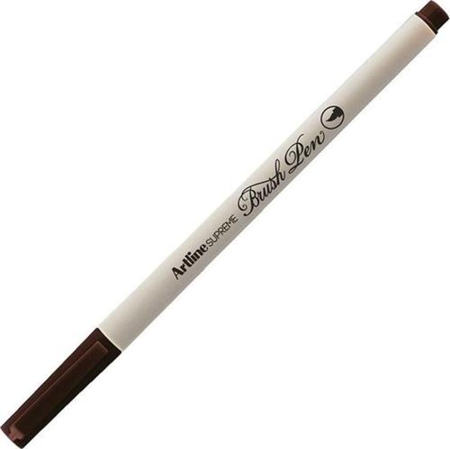 Supreme İnce Fırça Uçlu Markör Kalem Koyu Kahve Lv-A-Epfs-F D.Brown LV-A-EPFS-F (12 Li Paket)