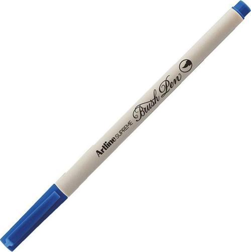 Supreme İnce Fırça Uçlu Markör Kalem Mavi Lv-A-Epfs-F Blue LV-A-EPFS-F (12 Li Paket)