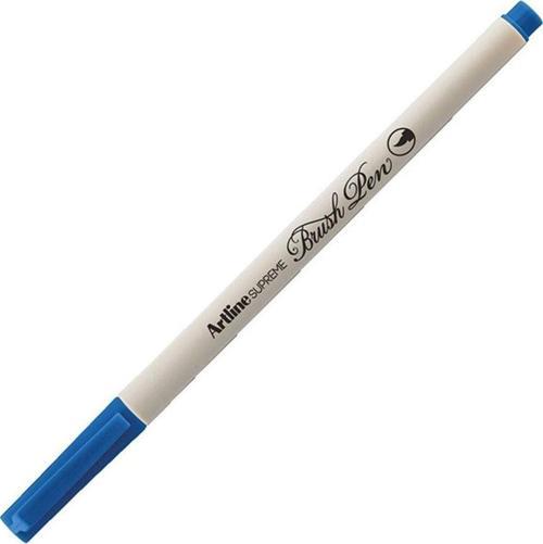 Supreme İnce Fırça Uçlu Markör Kalem Royal Mavi Lv-A-Epfs-F R.Blue LV-A-EPFS-F (12 Li Paket)
