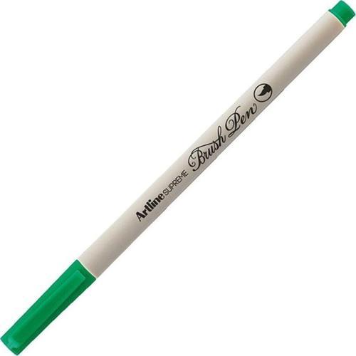 Supreme İnce Fırça Uçlu Markör Kalem Yeşil Lv-A-Epfs-F Green LV-A-EPFS-F (12 Li Paket)