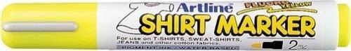 T-Shirt Kalemi (Kumaş Boya Kalemi) 2,0 Mm Fosforlu Sarı Ekt-2 (4 Lü Paket)