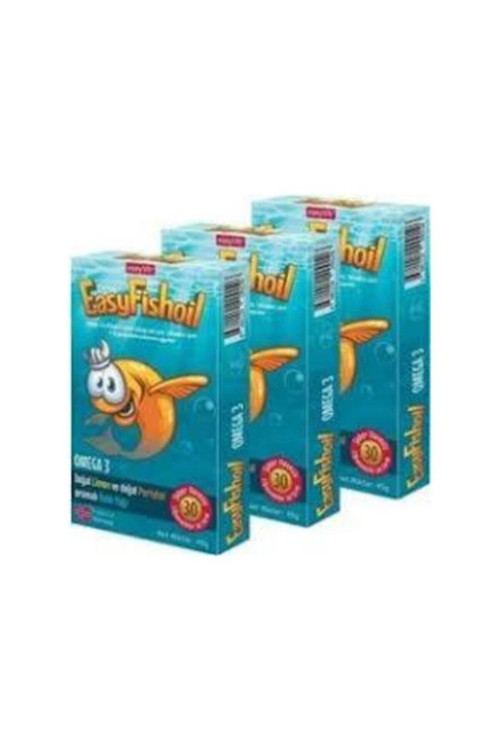 Easy Fishoil Easyfishoil Omega 3 Çiğnenebilir 30 Jel Tablet - 3 Kutu
