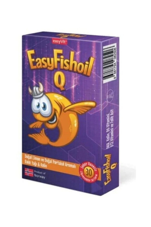 Easyfishoil Q Omega 3 Çiğnenebilir 30 Jel Tablet