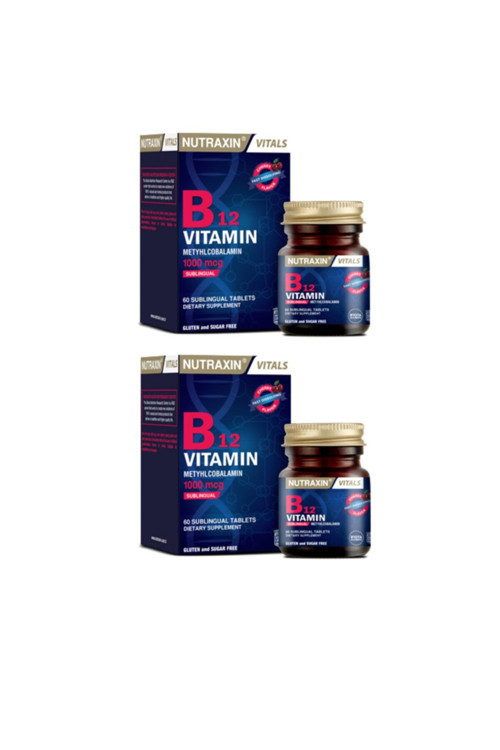B12 Vitamini 1000 Mcg 60 Dilaltı Tableti X2 Adet