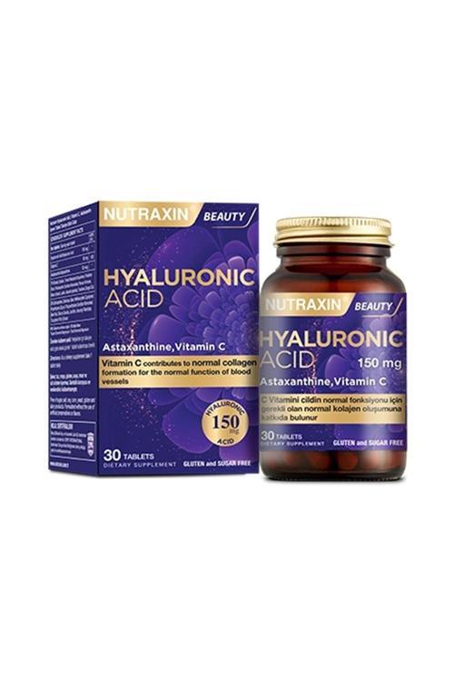 Beauty Hyaluronic Acid 30 Tablet Hyaluronik Asit, Vitamin C, Astaksantin İçeren Takviye Edici Gıda