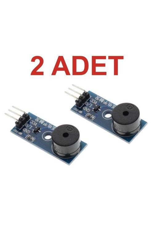 2 Adet 5V Buzzer Modül Arduino Alarm – Piezo Ses Uyarı Kartı