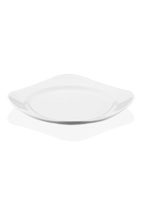 6 Adet 26 Cm Kare Düz Tabak ( Kırılmaz , Sararmaz , Ömürlük Plastik Polikarbon Malzeme )