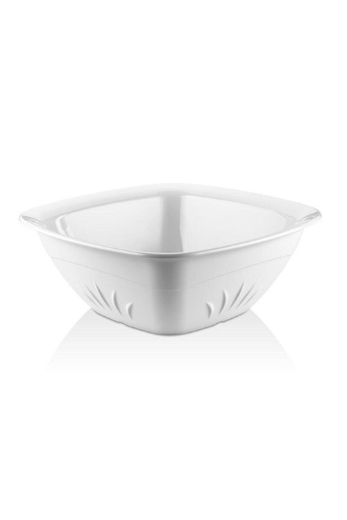 6 Adet 22 Cm Kare Salata Kasesi ( Kırılmaz,Çizilmez,Sararmaz,Ömürlük Polikarbon Plastikten )