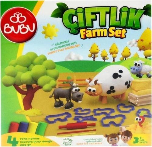 Bu-Bu Oyun Hamuru Seti Çiftlik (M) Bubu-Oh0017