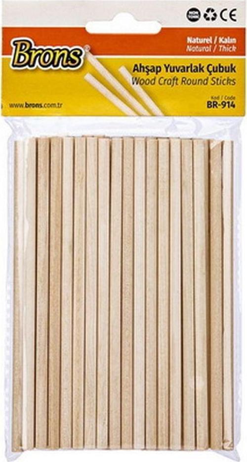 Yuvarlak Çubuk Naturel Kalın Br-914