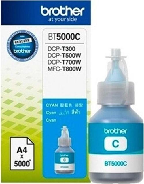 Bt5000C Cyan Mavi 5.000 Sayfa Şişe Mürekkep Dcp-T300-310-500-510-700-710 Mfc-T800-810
