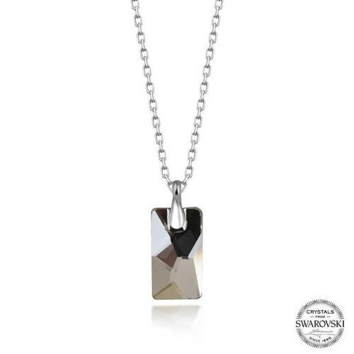 Swarovski Crystal Taşlı Baget Gümüş Kadın Kolye  SL5503