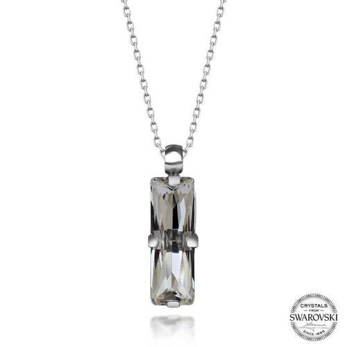 Swarovski Crystal Taşlı Baget Gümüş Kadın Kolye  SL5520
