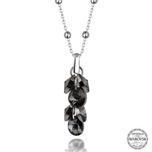 Swarovski Crystal Taşlı Salkım Gümüş Kadın  Kolye  SL5653