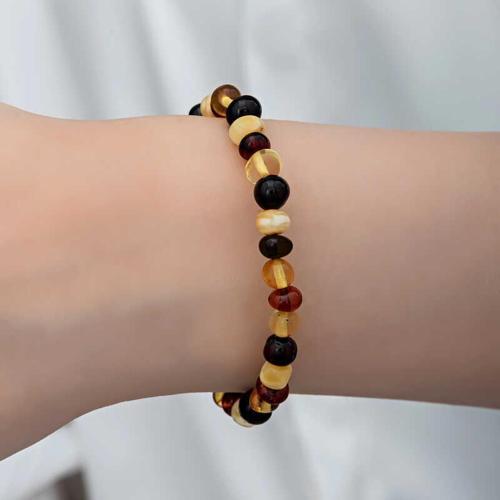 Yetişkin Damla Kehribar Bileklik  SL6238