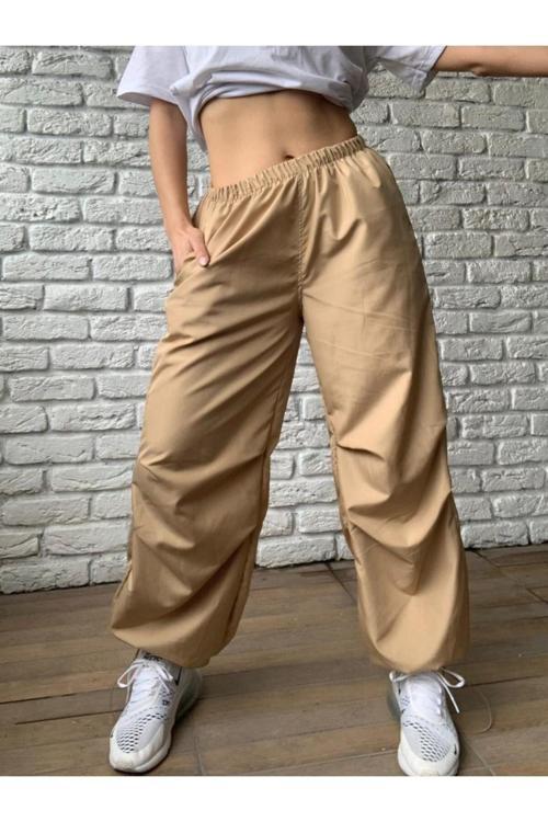 Kadın Bej Tactical Pantolon Bej S