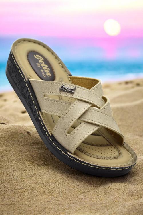 4551 Ortopedik Taban Günlük Kadın Terlik Yumuşak İç Taban