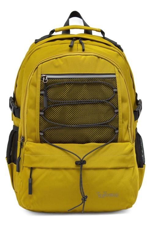 Young 51534 Yellow Sarı Unisex Çok Cepli Suya Dayanıklı Sırt Çantası