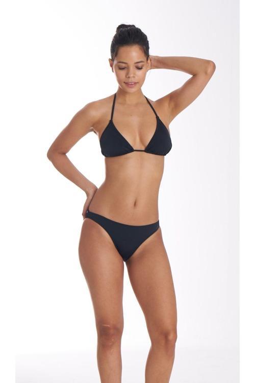 Siyah Üçgen Bikini Takımı Siyah 38