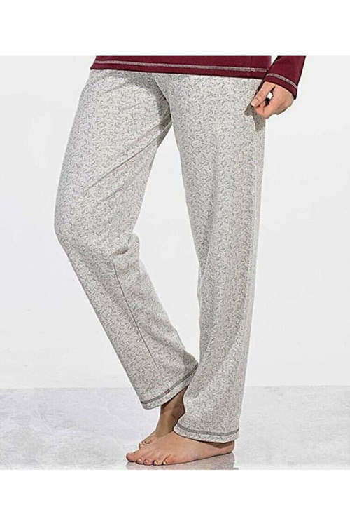 Pamuklu Pijama Altı Gri Gri L