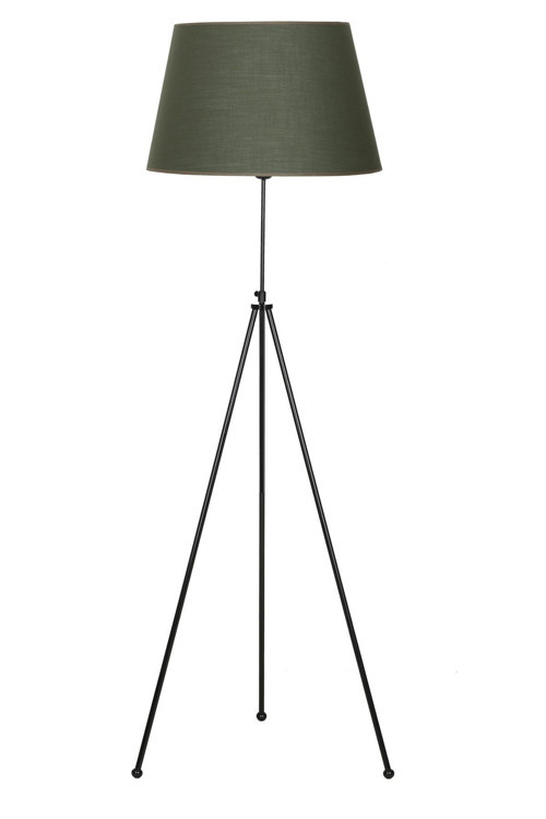 Noa Siyah Kaplama Tripod Boyu Ayarlanabilir Metal Lambader - Haki