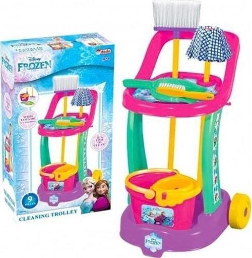 Oyuncak Frozen Temizlik Arabası Seti 03596