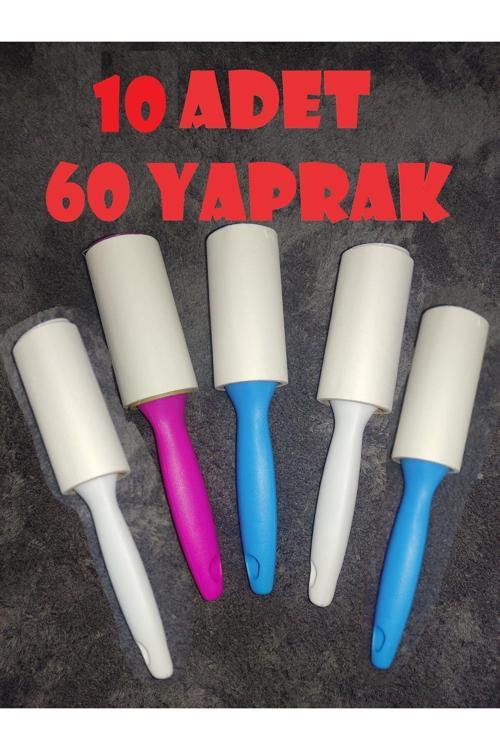10 Adet Kıl Tüy Toplayıcı Rulo(60MT) - Evcil Hayvan Rulosu Köpek Tüyü Kedi Tüyü Toplama Rulosu