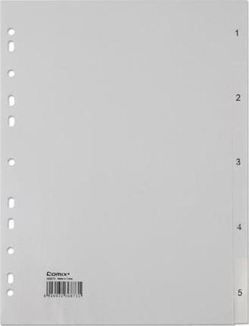 A4 Seperatör 1-5 Rakamlı Plastik İx905