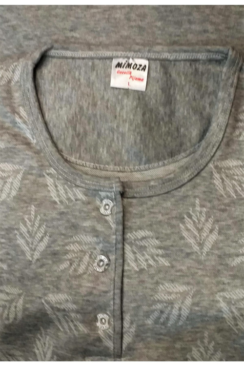 Kışlık Pijama Takımı Gri XL