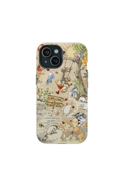 iPhone 13 Pro Uyumlu Silikon Kılıf - Winnie the Pooh 2
