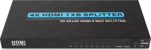 Full Hd 1 Giriş 8 Çıkışlı Hdmi Splitter (Sinyal Çoğaltıcı)