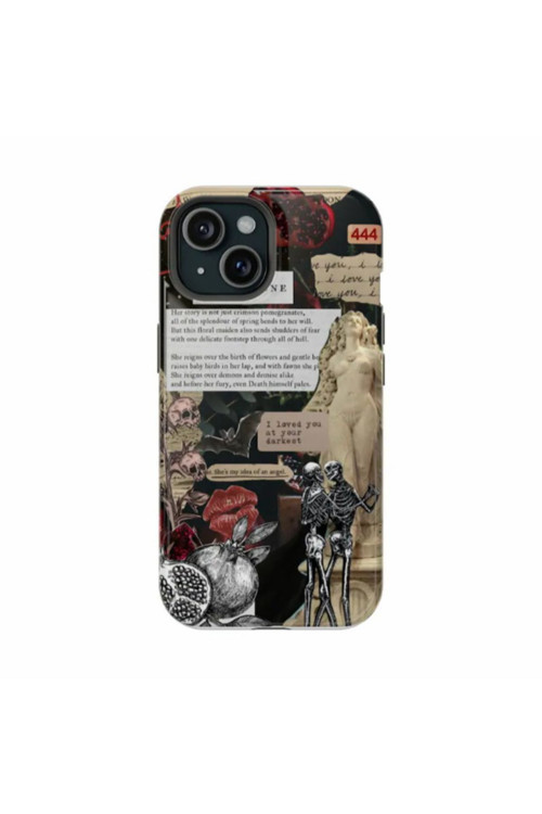 iPhone 13 Pro Max Uyumlu Silikon Kılıf -Persephone Kolaj