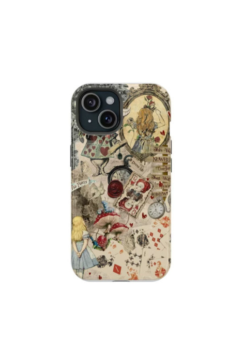 iPhone 13 Pro Uyumlu Silikon Kılıf -The Girl Kolaj