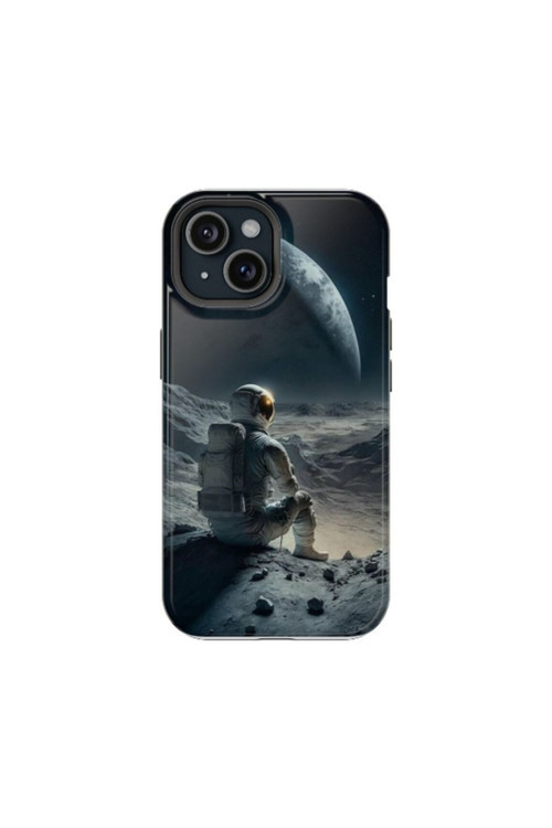 iPhone 14 Pro Uyumlu Silikon Kılıf - ALONE ASTRONOT 4