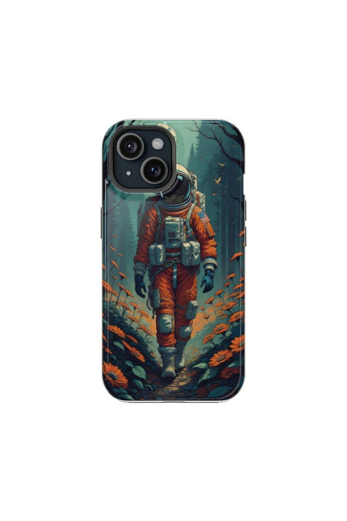 iPhone 14 Plus Uyumlu Silikon Kılıf - ASTRONOT IN GARDEN