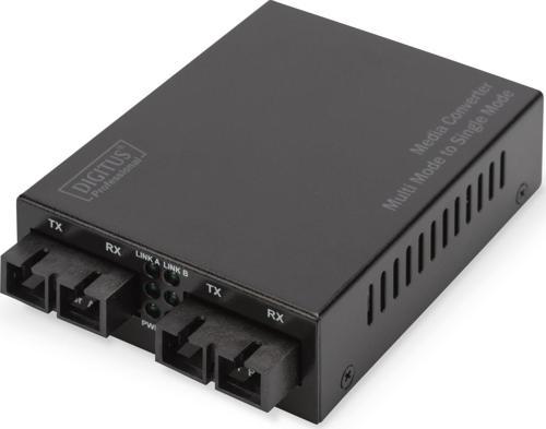 Dn-82124 Gigabit Multimode-Singlemode Sc-Sc, Dalgaboyu 850Nm, 1310Nm, Maksimum Mesafe 20Km Media Converter