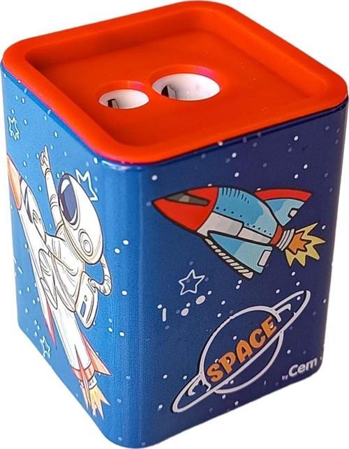 Çiftli Kalemtıraş Uzay Metal Spc-9753 (24 Lü Paket)
