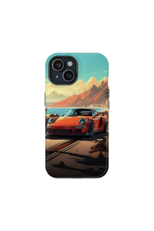 iPhone 15 Plus Uyumlu Silikon Kılıf - PORSCHE 911