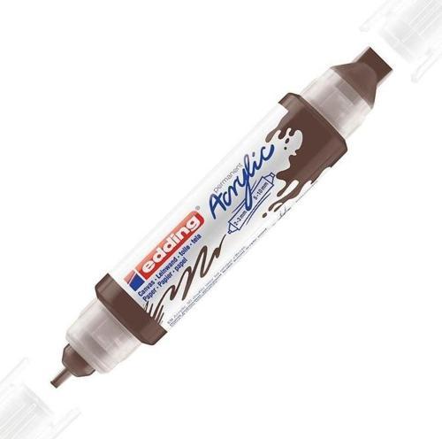 Akrilik Kalem 3D Double Liner Çikolata Kahvesi 907 (5 Li Paket)