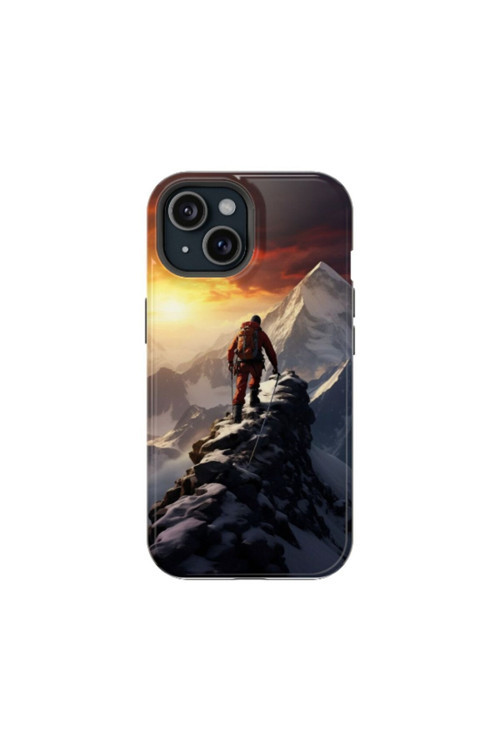 iPhone 15 Pro Uyumlu Silikon Kılıf - MOUNTAIN