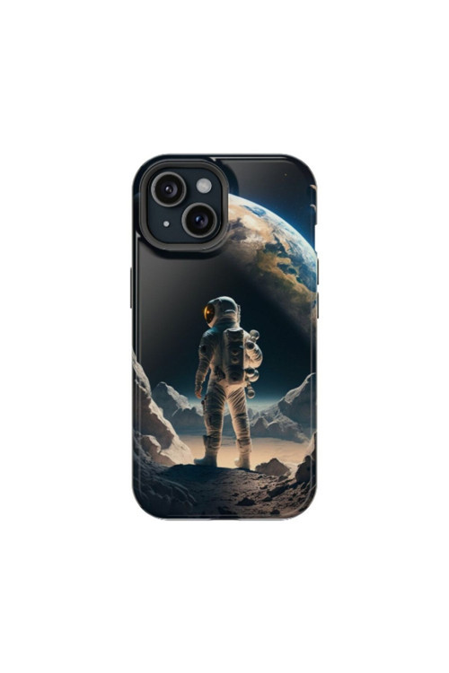 iPhone 14 Uyumlu Silikon Kılıf - ALONE ASTRONOT 2