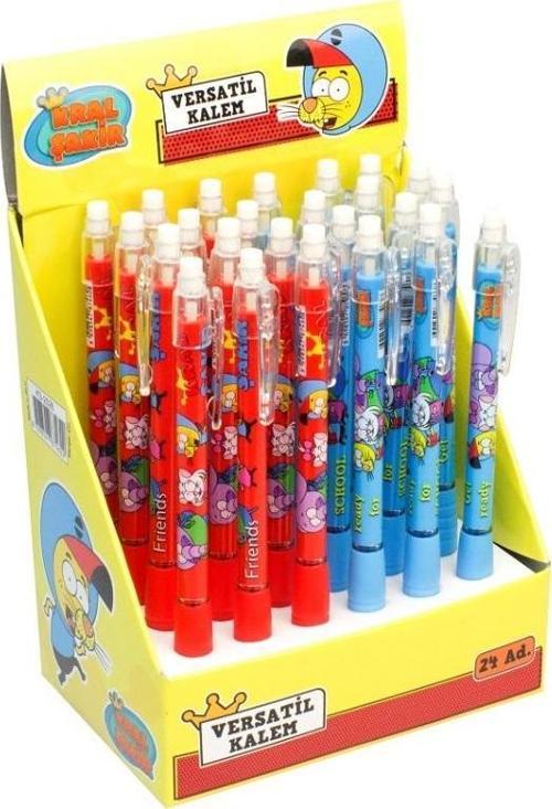 Versatil Kalem (Mekanik Kurşun Kalem) Kral Şakir Ks-2028 (24 Lü Paket)