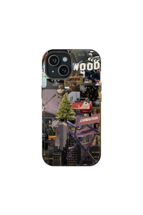 iPhone 6S Uyumlu Silikon Kılıf -Hollywood Kolaj