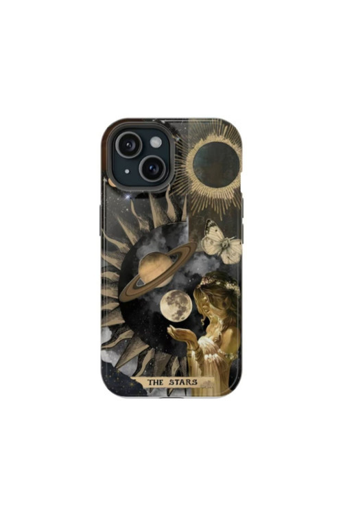 iPhone 14 Uyumlu Silikon Kılıf -The Stars Kolaj
