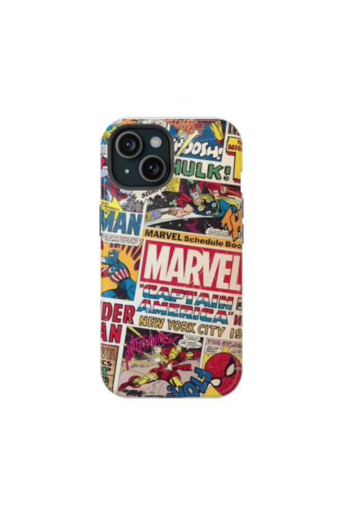 iPhone 6 Uyumlu Silikon Kılıf - Marvel Collage 2