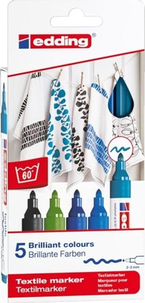 Kumaş Boyama Kalemi Cool (5 Renk) E-4500