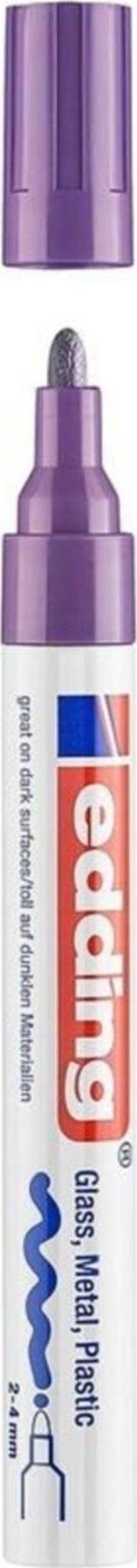 Markör Boya Kalemi 2-4 Mm Yuvarlak Uçlu Mor 750Cr (10 Lu Paket)