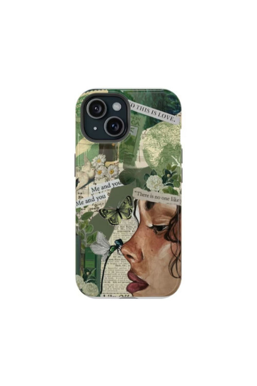 iPhone 15 Uyumlu Silikon Kılıf -This Is Love Kolaj