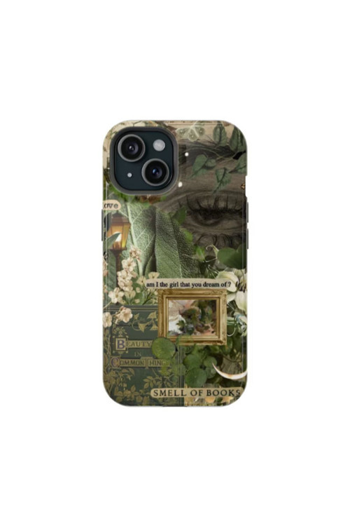 iPhone 7 Uyumlu Silikon Kılıf -Smells Of Books Kolaj